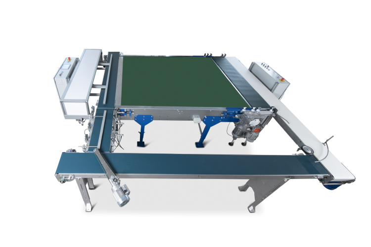 Buffer- en afneemtransportband Buffer- en afneemtransportband