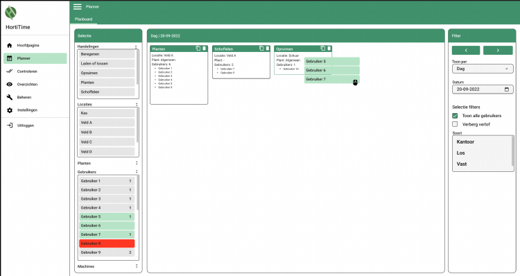 De planmodule De planmodule