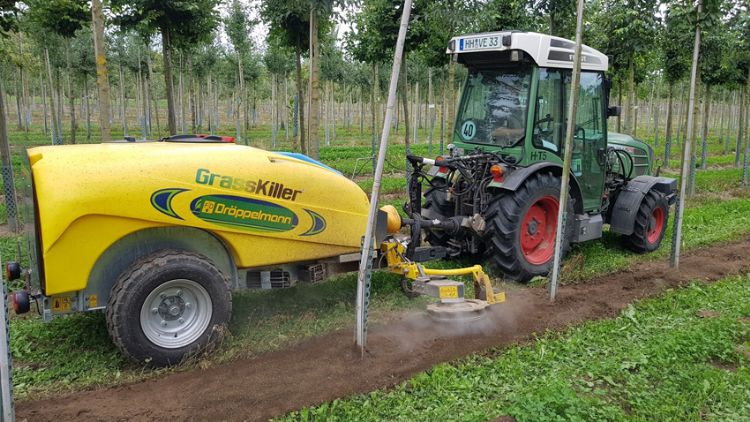 Grasskiller met koud water van 1.000 bar Grasskiller met koud water van 1.000 bar
