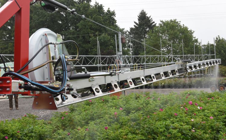 Eenzijdige spuitboom van ASM Eenzijdige spuitboom van ASM
