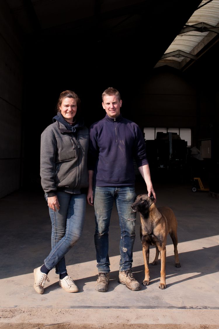 Kristof Van der Haegen en echtgenote Mindy runnen samen de kwekerij Kristof Van der Haegen en echtgenote Mindy runnen samen de kwekerij