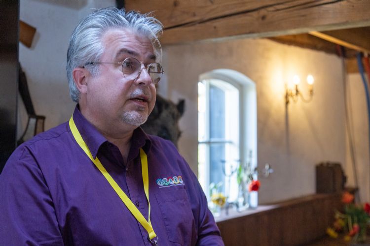 Charl Goossens tijdens het minicongres Minder Veen, eerder dit jaar