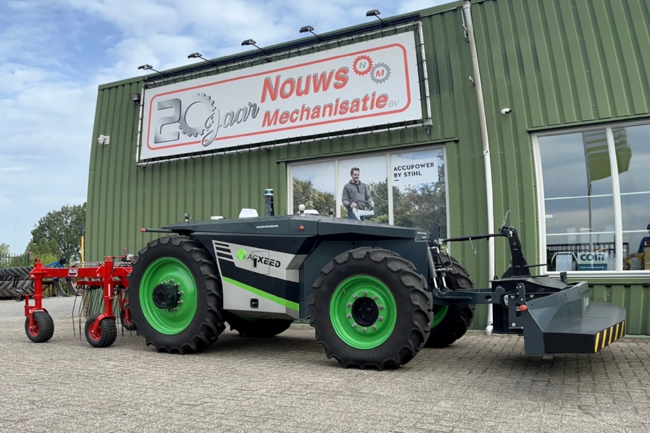 Autonome wieltractor van Nouws Mechanisatie