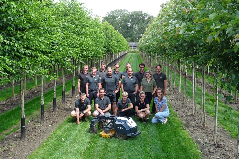 Het team van Boomkwekerij Maarten van Overbeek