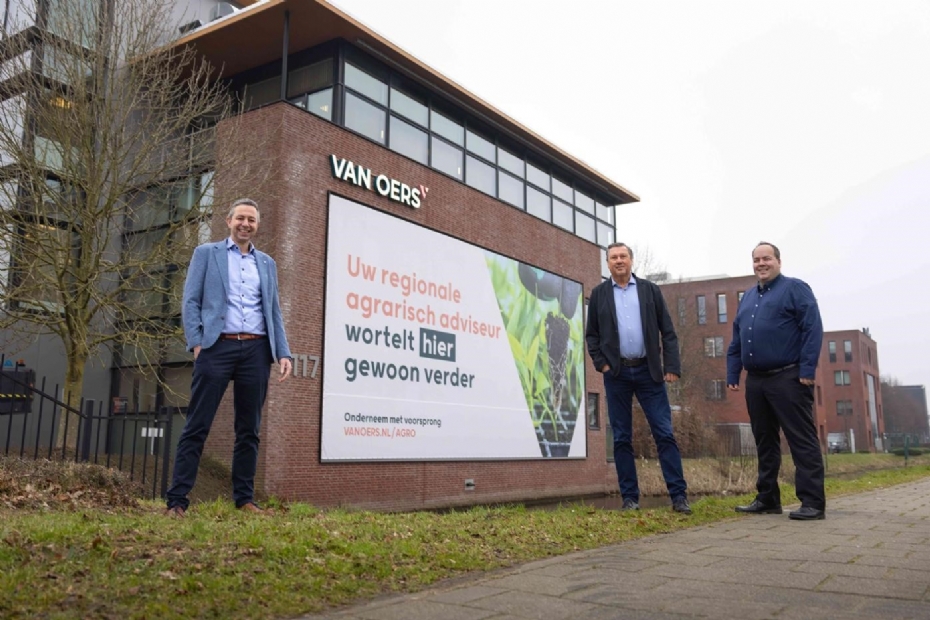 Agro-directeuren Dennis Koolen, Arno Zagers en Theunis Mulder (v.l.n.r.)
