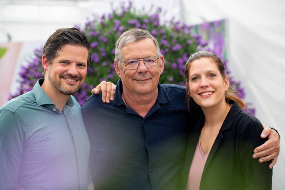 Peter, Reinier en Kim van Rijssen