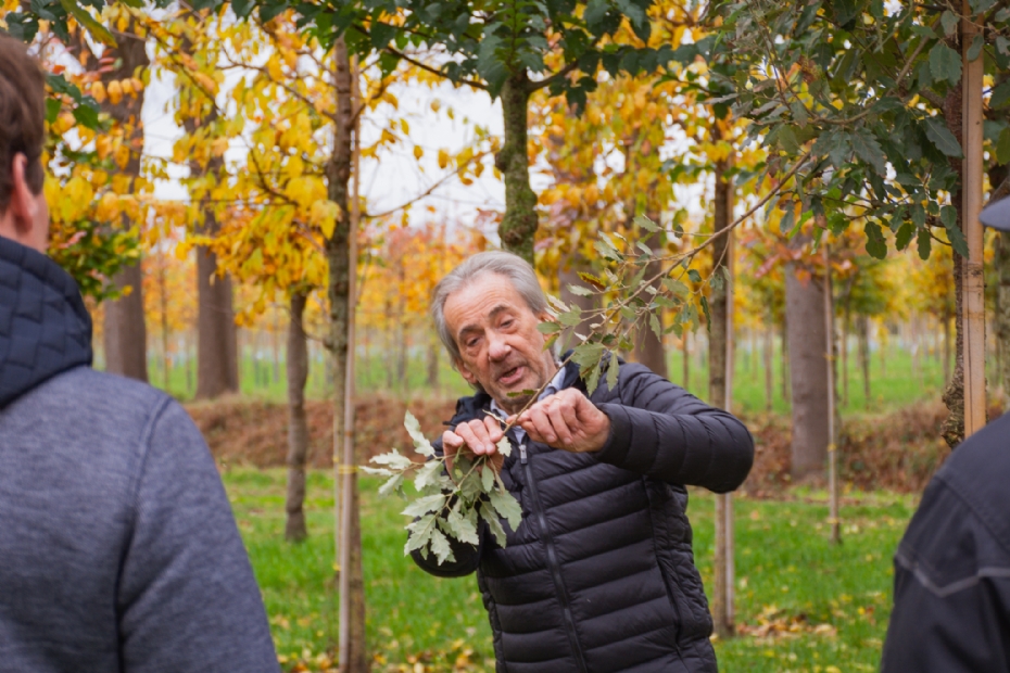 Cees van Casteren, voormalig productiemanager bij Van den Berk. Hij heeft meer dan 45 jaar bij Van den Berk gewerkt en is inmiddels met pensioen, maar komt nog altijd bij Van den Berk om les te geven voor het Van den Berk College, aan zowel externe partijen als eigen collega's tijdens de plantenkenniscursussen